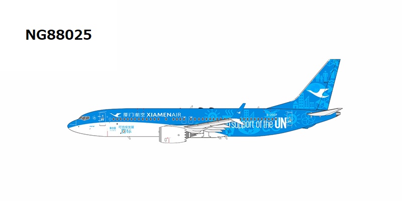NG88025 NG MODELS Xiamen Airlines / 厦門航空/アモイ航空 United Dreams cs B737 MAX8 B-20CP 1:400 お取り寄せ