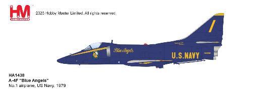 HA1438 HOBBY MASTER US NAVY / アメリカ海軍 A-4F スカイホーク ブルーエンジェルス 1番機 1979 1:72 完売しました。