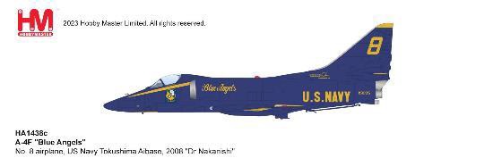 HA1438C HOBBY MASTER US NAVY / アメリカ海軍 A-4F スカイホーク ブルーエンジェルス Tokushima 2008 1:72 完売しました。