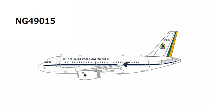 NG49015 NG MODELS Brazilian Air Force / ブラジル政府専用機 o/c A319-100 ACJ(VC-1A) FAB2101 1:400 お取り寄せ