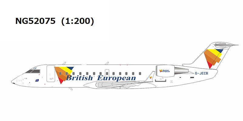 NG52075 NG MODELS BEA / 英国欧州航空 British European Airways CRJ-200ER G-JECB 1:200 お取り寄せ