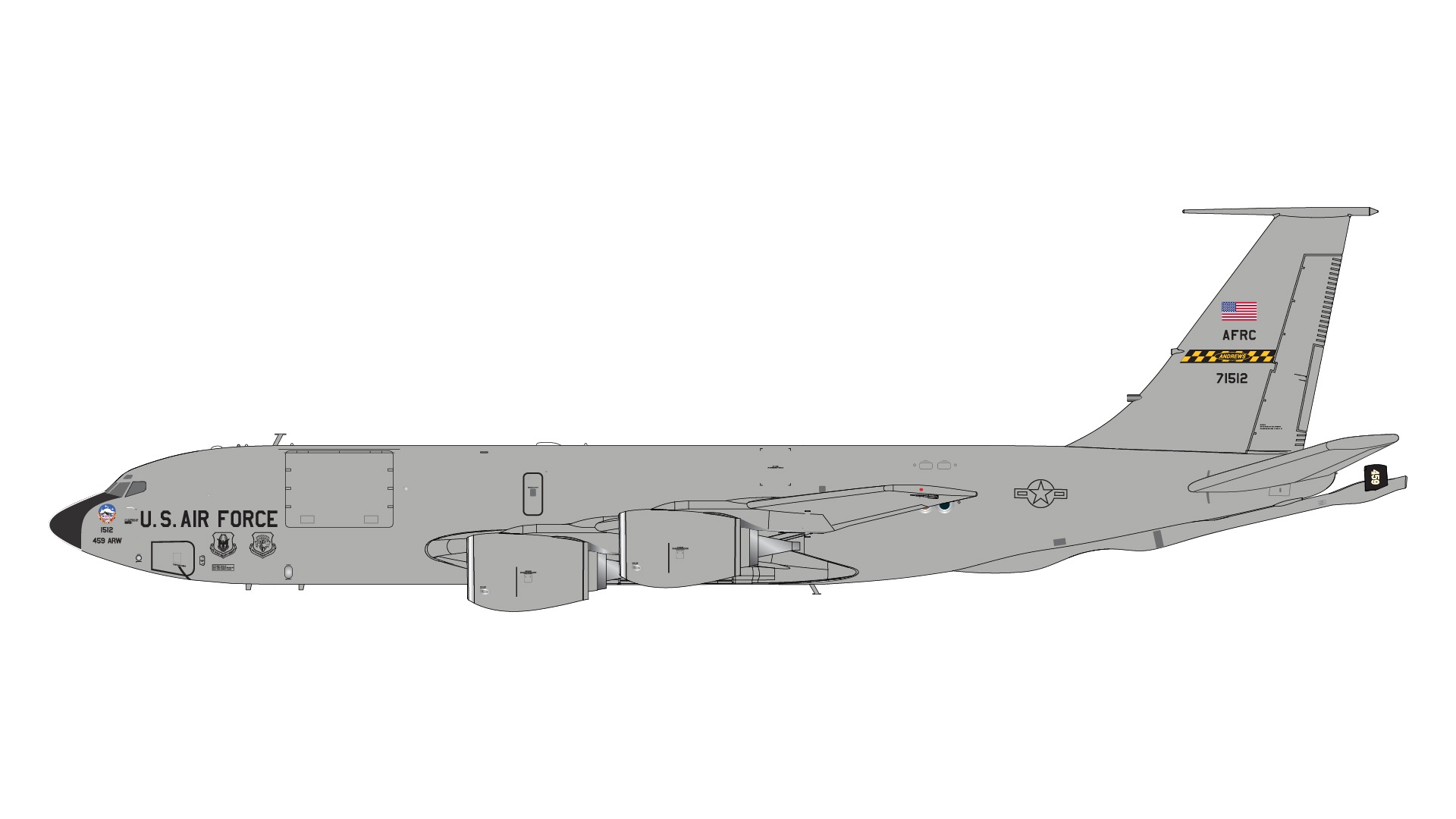 G2AFO1266 GEMINI 200 U.S. Air Force / アメリカ空軍 KC-135R 57-1512 Andrews Air Force Base 1:200 完売しました。