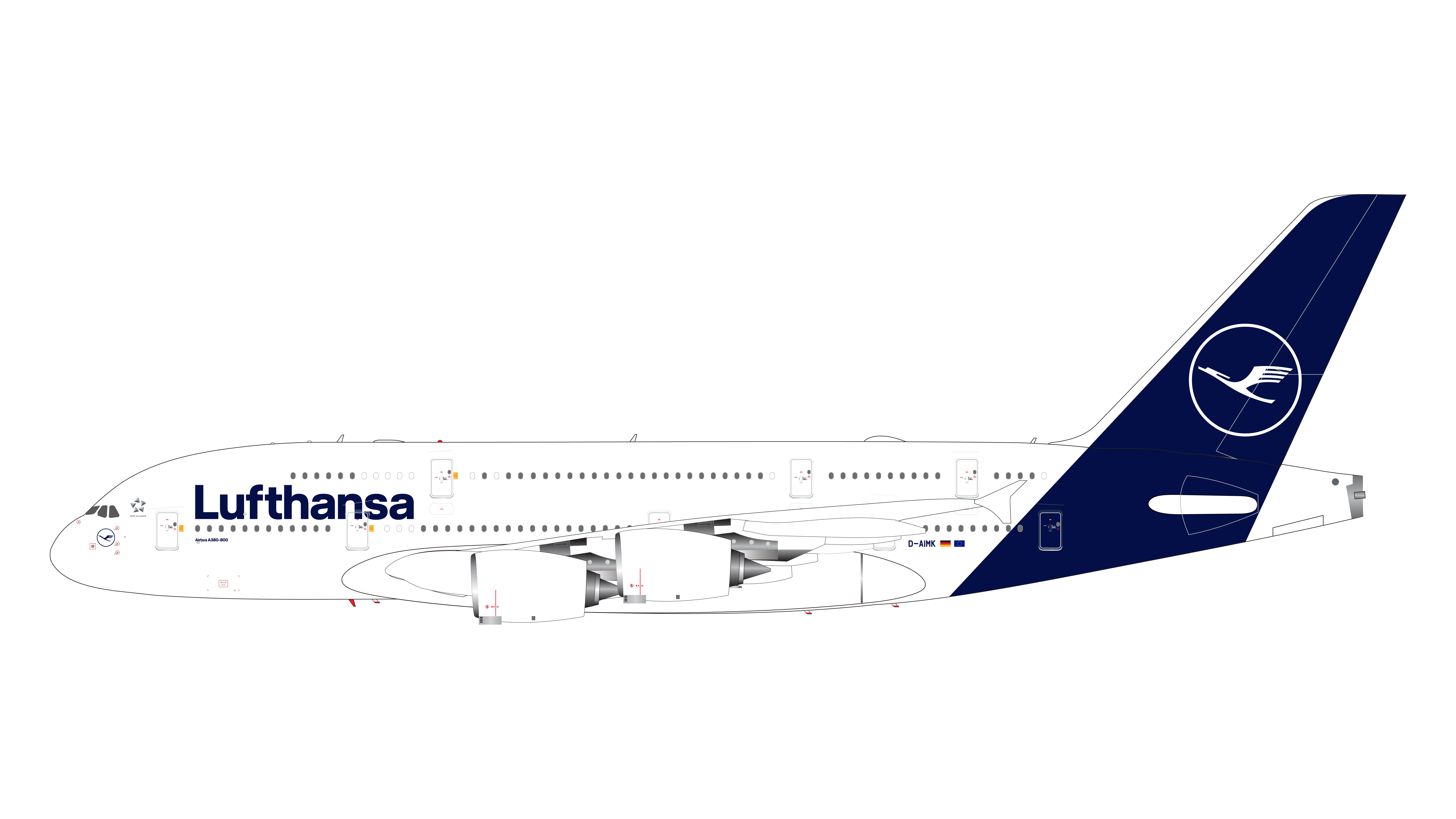 GJDLH2172 GEMINI JETS Lufthansa / ルフトハンザドイツ航空 A380 D-AIMK 1:400 完売しました。