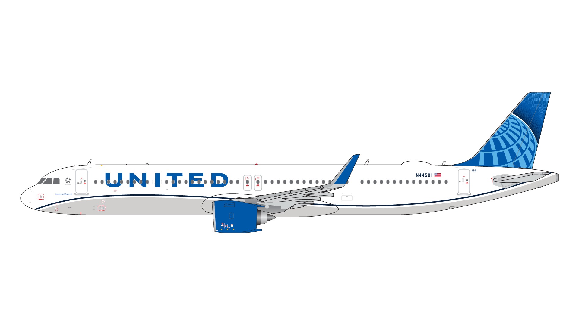 GJUAL2245 GEMINI JETS United Airlines / ユナイテッド航空 A321neo N44501 1:400 完売しました。