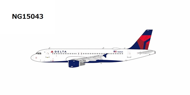 NG15043 NG MODELS Delta Air Lines / デルタ航空 A320-200 N320US 1:400 お取り寄せ