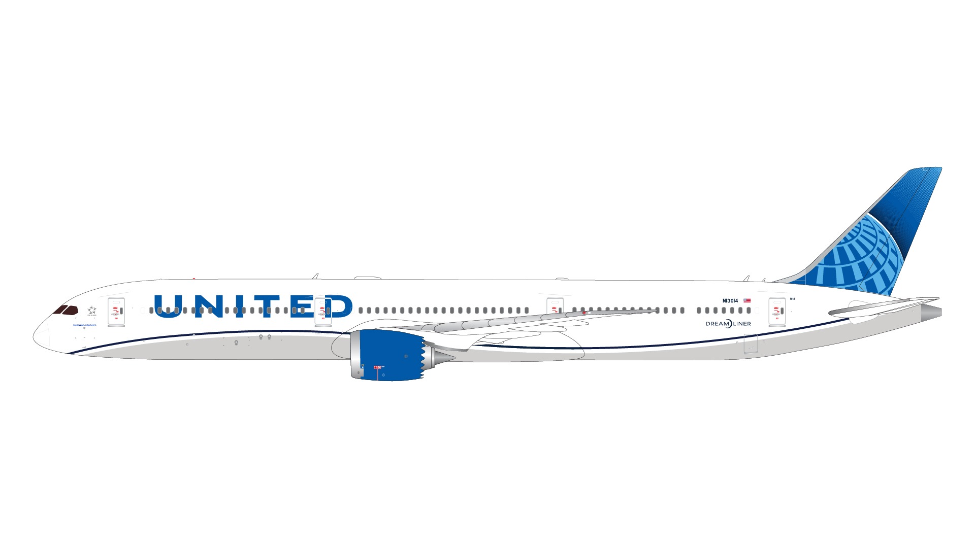 G2UAL1259 GEMINI 200 United Airlines / ユナイテッド航空 B787-10 N13014  1:200 完売しました。