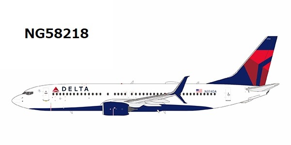 NG58218 NG MODELS Delta Air Lines / デルタ航空 with scimitar winglets B737-800W N374DA 1:400 完売しました。