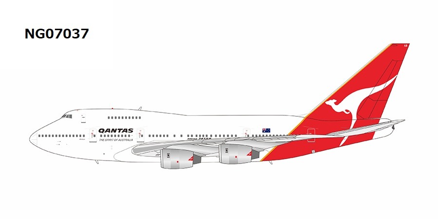 NG07037 NG MODELS Qantas Airways / カンタス航空 with "The Spirit of Australia" title; named "Winton" B747SP VH-EAB 1:400 完売しました。