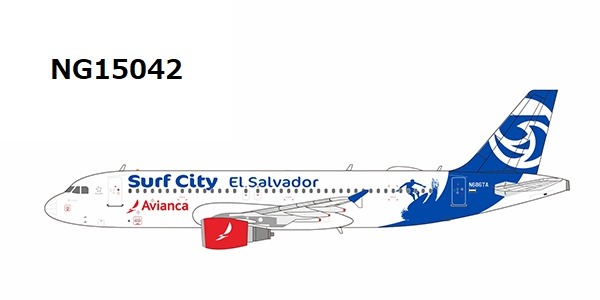 NG15042 NG MODELS AVIANCA / アビアンカ航空 Surf City cs A320-200 N686TA 1:400 お取り寄せ
