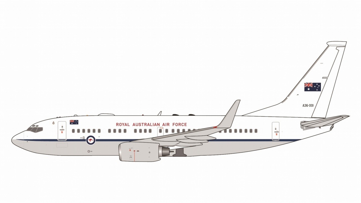 GMRAA133 GEMINI MACS Royal Australian Air Force/RAAF / オーストラリア空軍 B737-700W (BBJ) A36-001  1:400 お取り寄せ