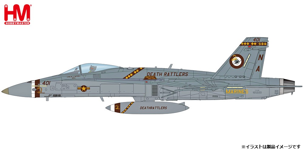 HA3583 HOBBY MASTER USMC / アメリカ海兵隊 F/A-18C ホーネット VMFA-323 デスラトラーズ 1:72 完売しました。