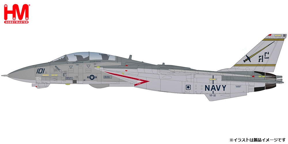 HA5254 HOBBY MASTER US NAVY / アメリカ海軍 F-14B トムキャット ラスト・ジプシー・ロール VF-32 スォーズメン 1:72 完売しました。