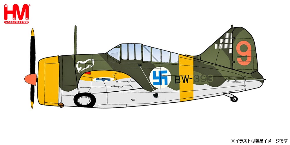 HA7013 HOBBY MASTER Finnish Air Force / フィンランド空軍 B-239バッファロー ブルーステル ハンス・ウィンド中尉機 1944 1:48 完売しました。
