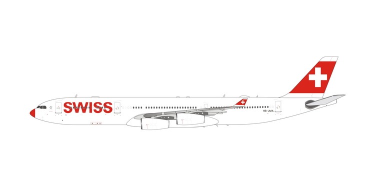 11873 Phoenix Swiss International Air Lines / スイス国際航空 Red Nose A340-300 HB-JMA 1:400 完売しました