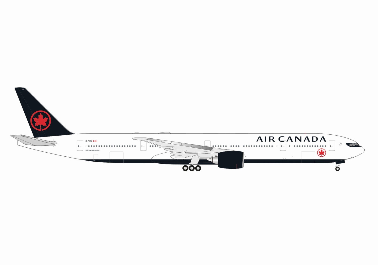 537636 Herpa Air Canada / エア・カナダ B777-300ER C-FIVX 1:500 完売しました。