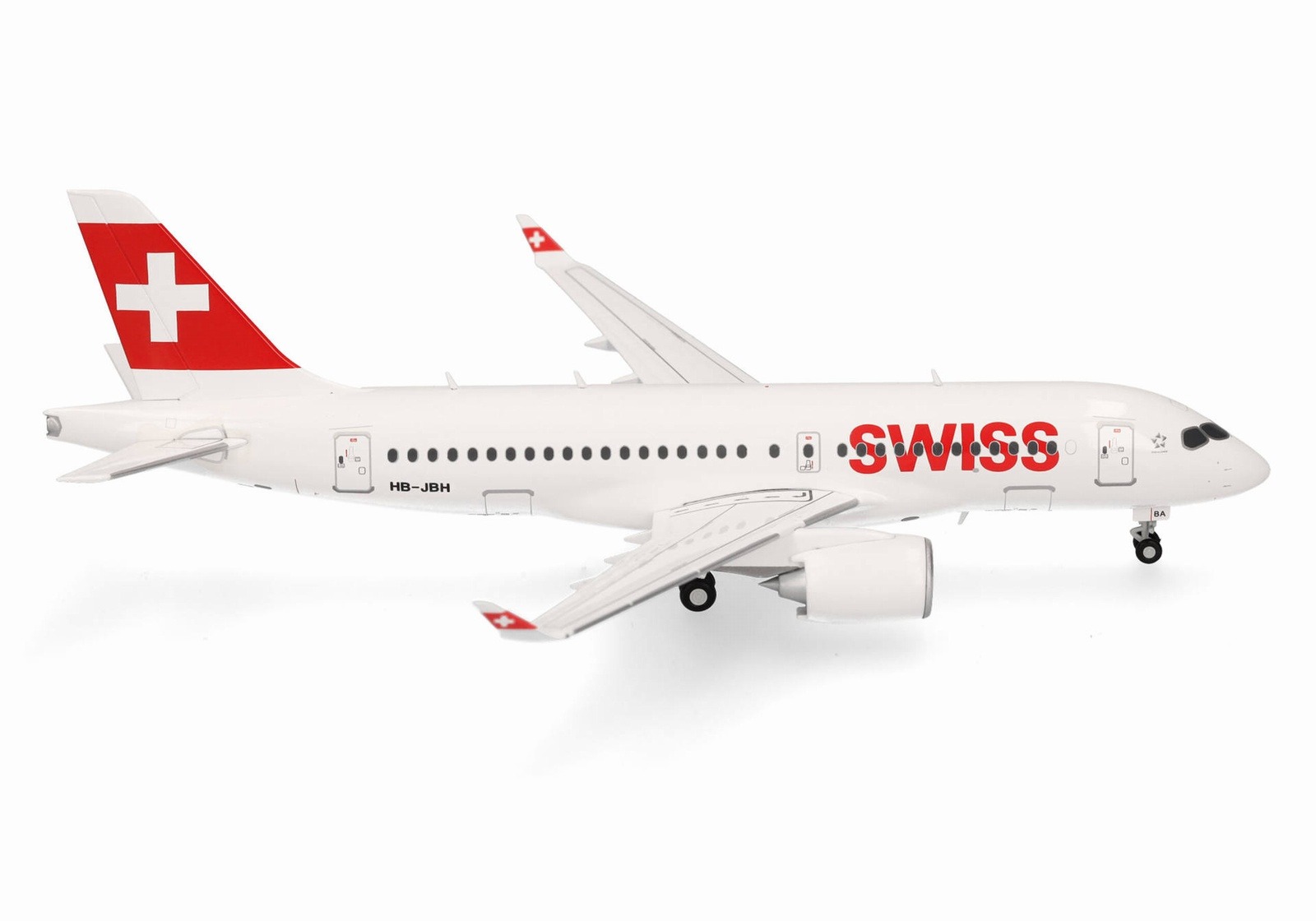 558471-002 Herpa Swiss International Air Lines / スイス国際航空 A220-100 HB-JBH “Ascona” 1:200 メーカー完売