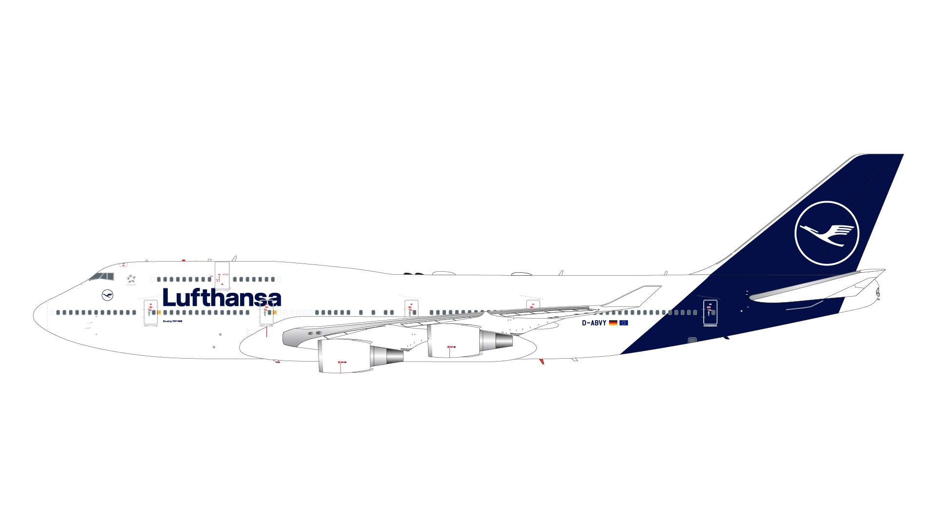 G2DLH1241 GEMINI 200 Lufthansa / ルフトハンザドイツ航空 B747-400 D-ABVY 1:200 完売しました。