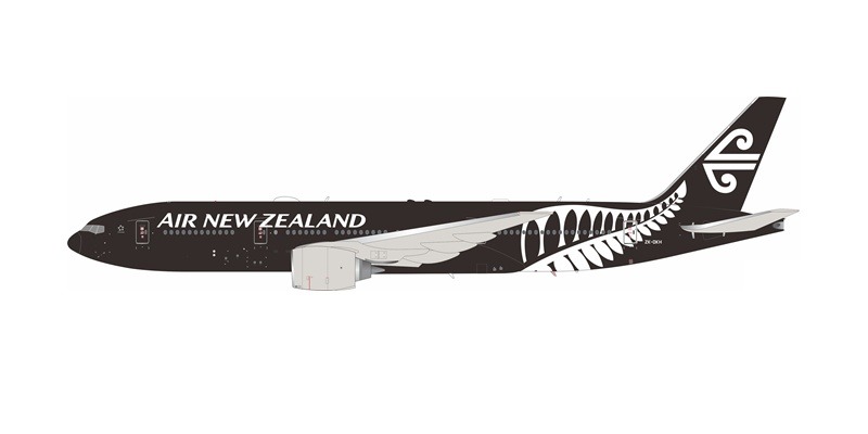 772NZ1223 IN Flight200 Air New Zealand / ニュージーランド航空 Black B777-200ER ZK-OKH スタンド付き 1:200 完売しました。