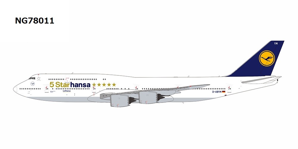 NG78011 NG MODELS Lufthansa / ルフトハンザドイツ航空 5 Starhansa titles B747-8 D-ABYM 1:400 お取り寄せ