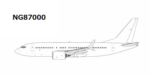 NG87000 NG MODELS White / ホワイト B737 MAX7  1:400 完売しました。