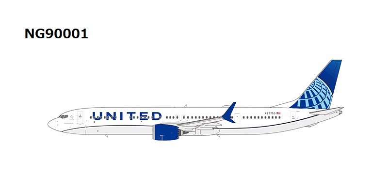 NG90001 NG MODELS United Airlines / ユナイテッド航空 B737 MAX10 N27753 1:400 お取り寄せ