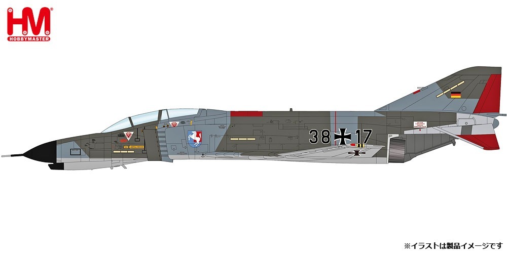 HA19098 HOBBY MASTER Luftwaffe / ドイツ空軍 F-4F ファントム2 戦闘爆撃飛行隊 ヴェストファーレン 1981 1:72 お取り寄せ