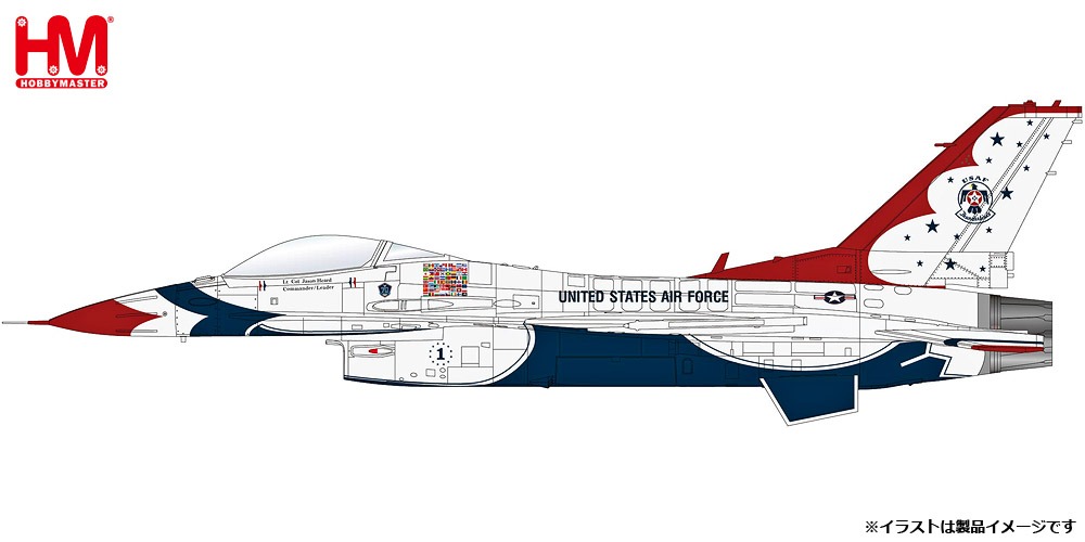HA38039 HOBBY MASTER U.S. Air Force / アメリカ空軍 F-16C サンダーバーズ RIAT 2017 1:72 完売しました。