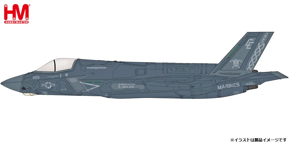 HA4620B HOBBY MASTER US NAVY / アメリカ海軍 F-35B ライトニング2 VMFA-225 バイキングス ビーストモード 1:72 完売しました。
