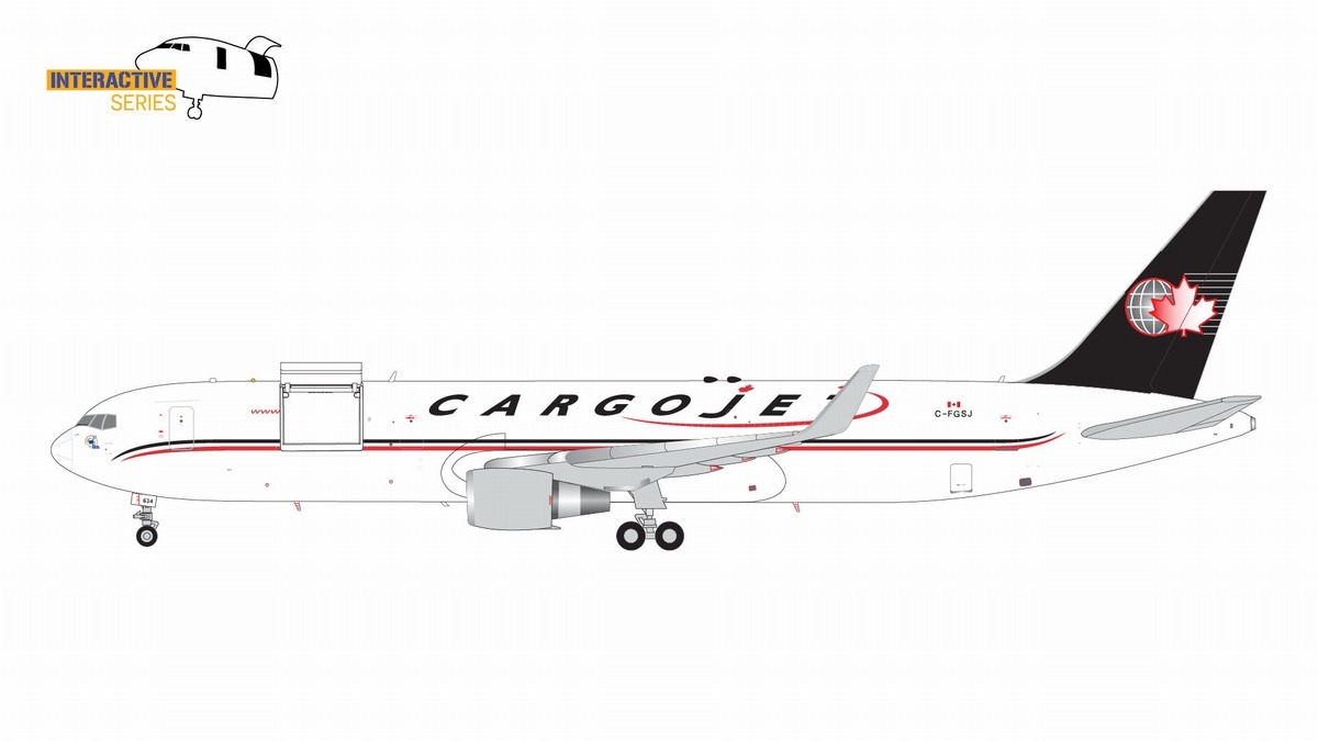 G2CJT1173 GEMINI 200 Cargojet Airways / カーゴジェット・エアウェイズ B767-300ER(BDSF) C-FGSJ  Interactive Series 開閉選択式 1:200 完売しました