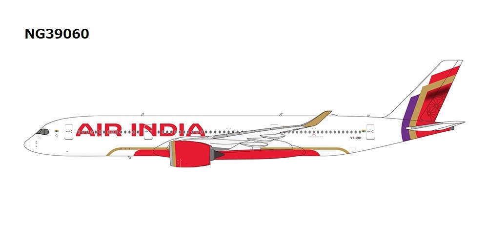 NG39060 NG MODELS Air India / エア インディア 2nd A350 delivered to AI A350-900 VT-JRB 1:400 お取り寄せ