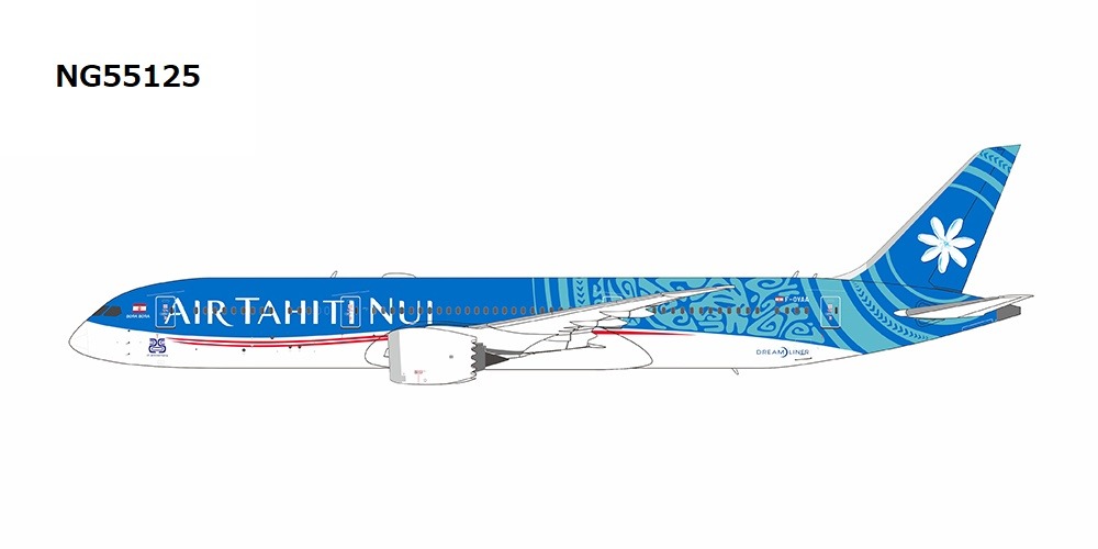 NG55125 NG MODELS Air Tahiti Nui / エアタヒチヌイ "25th anniversary" sticker; named "Bora Bora" B787-9 F-OVAA 1:400 完売しました。