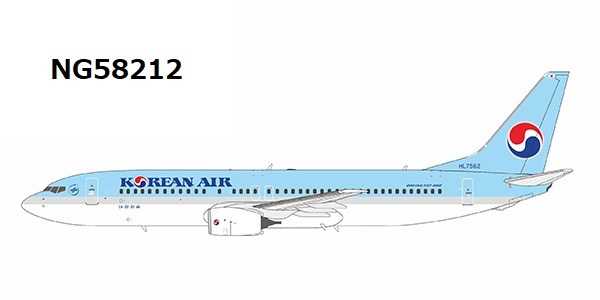 NG58212 NG MODELS Korean Air / 大韓航空 B737-800 HL7562 1:400 完売しました。