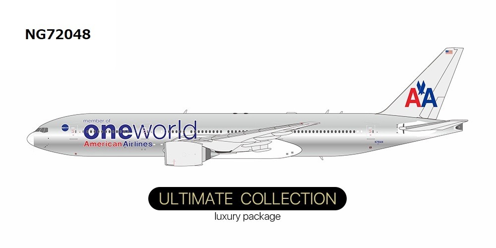 NG72048 NG MODELS American Airlines / アメリカン航空 oneworld; polished cs  (ULTIMATE COLLECTION) B777-200ER N791AN 1:400 お取り寄せ