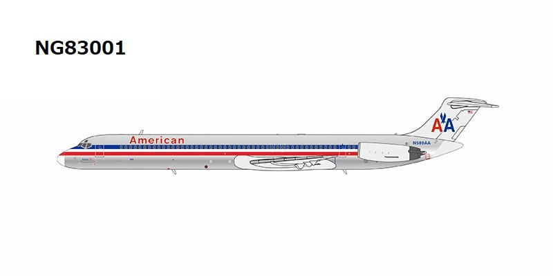 NG83001 NG MODELS American Airlines / アメリカン航空 new mould first launch MD-83 N589AA 1:400 完売しました。