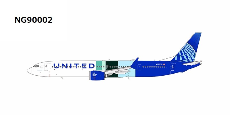 NG90002 NG MODELS United Airlines / ユナイテッド航空 without "ecoDemonstrator Explorer" sticker B737 MAX10 N27602 1:400 お取り寄せ