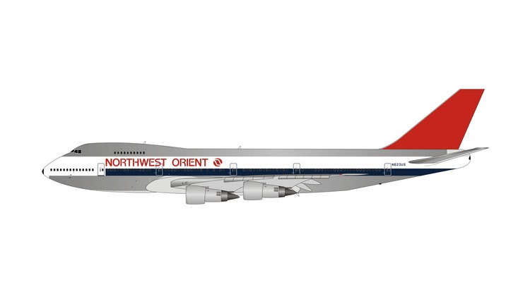 04594 Phoenix Northwest Airlines / ノースウエスト航空 NORTHWEST ORIENT “Polish” B747-200 N623US 1:400 完売しました。