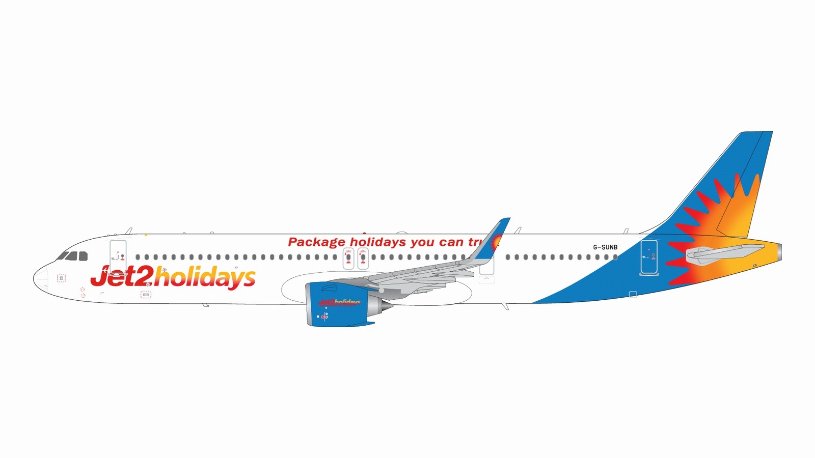 G2EXS1265 GEMINI 200 Jet2holidays / ジェットツー・ホリデーズ A321neo G-SUNB  1:200 完売しました