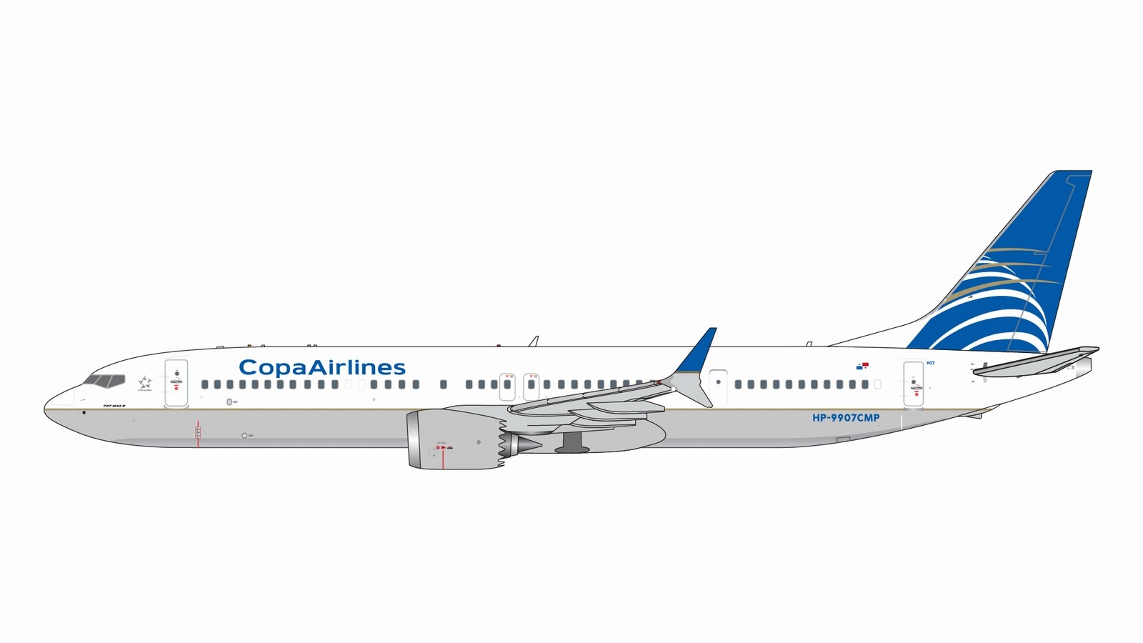 GJCMP2215 GEMINI JETS Copa Airlines / コパ航空 B737 MAX9 HP-9907CMP 1:400 メーカー完売