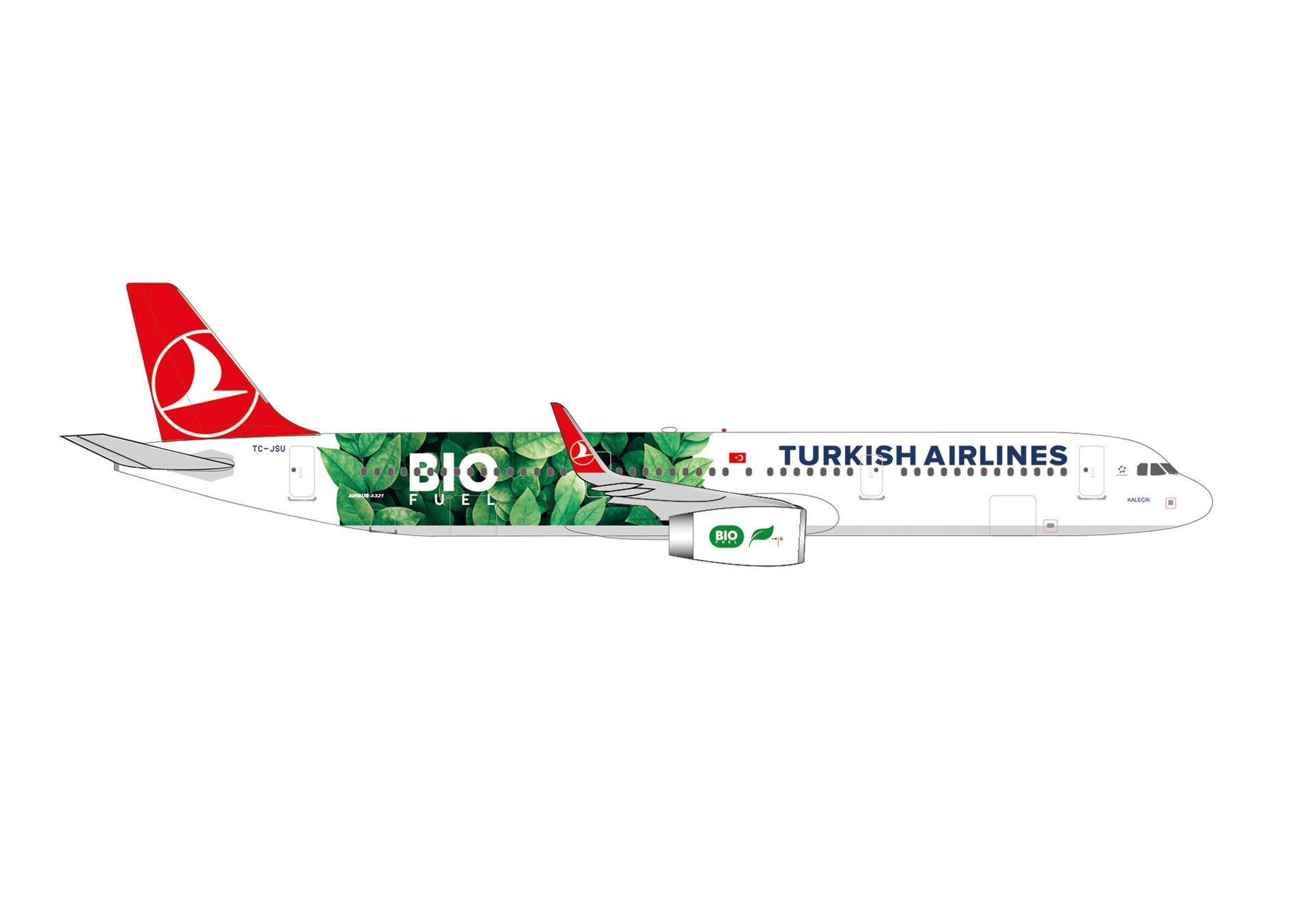 537681 Herpa Turkish Airlines / トルコ航空/ターキッシュ エアラインズ A321neo TC-JSU “Bio Fuel” “Kalecik” 1:500
