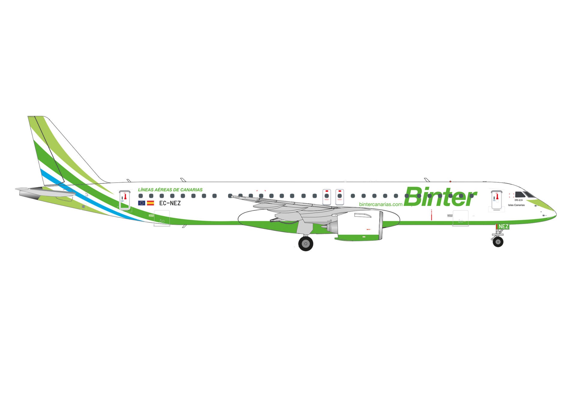 573009 Herpa BINTER CANARIAS / ビンター カナリアス E195-E2 EC-NEZ Islas Canarias 1:200メーカー完売