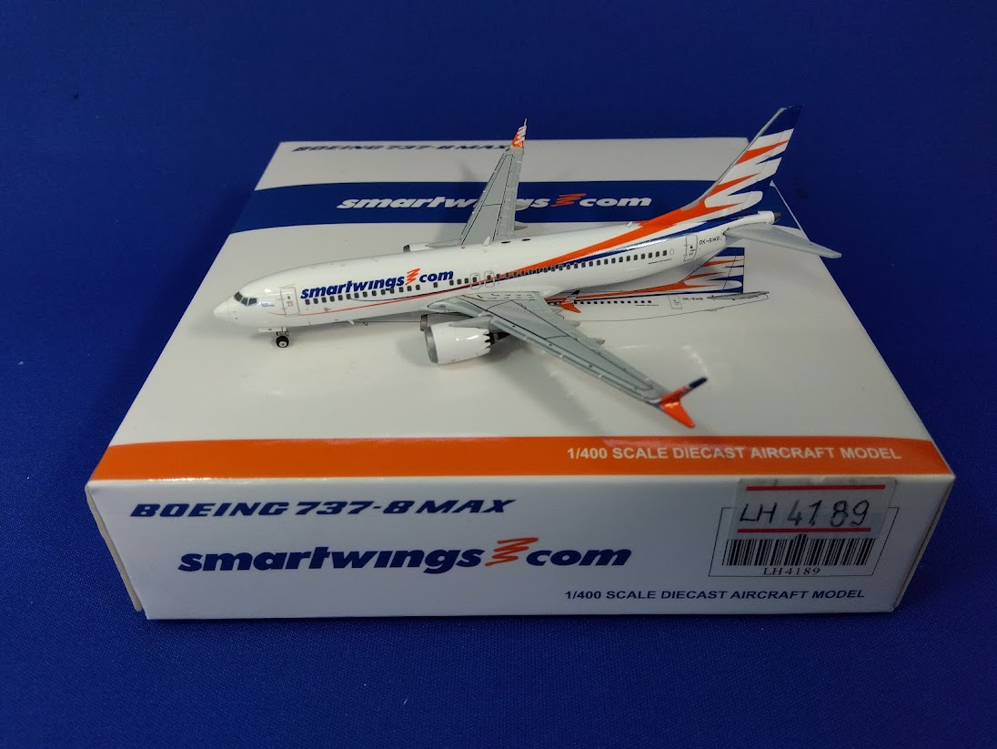 LH4189 JCWING SmartWings / スマートウィングズ B737 MAX8 OK-SWB 1:400 メーカー完売