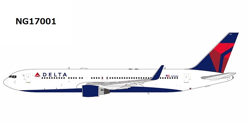 NG17001 NG MODELS Delta Air Lines / デルタ航空 with PW4000 engines; new mould first launch B767-300ER/w N174DN 1:400 完売しました。