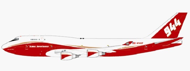 XX20068A JCWING Global Super Tanker Services / グローバル・スーパータンカー・サービシーズ B747-400BCF N744ST FlapDown 1:200 メーカー完売
