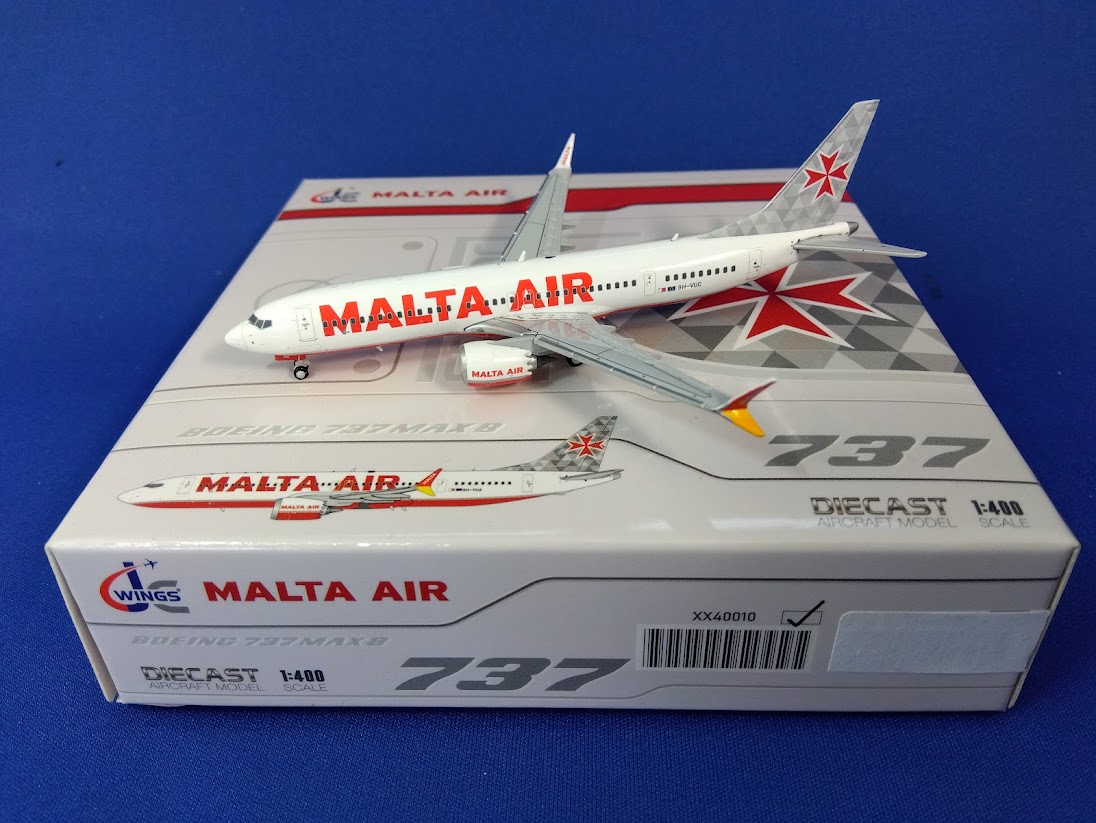 XX40010 JCWING Malta Air / マルタ・エア B737 MAX8-200 9H-VUC 1:400 完売しました。