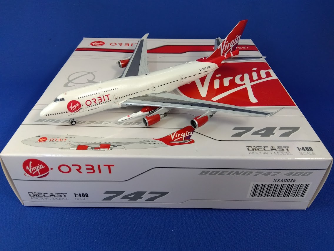 XX40036 JCWING Virgin ORBIT / ヴァージン・オービット B747-400 N744VG Rocket付 1:400 メーカー完売