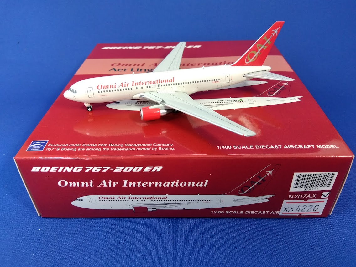 XX4226 JCWING Omni Air International / オムニエアインターナショナル B767-200ER N207AX 1:400 完売しました。