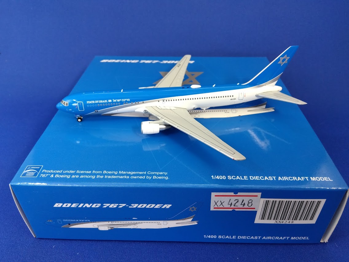 XX4248 JCWING STATE OF ISRAEL /イスラエル政府専用機 B767-300ER 4X-ISR 1:400 完売しました。