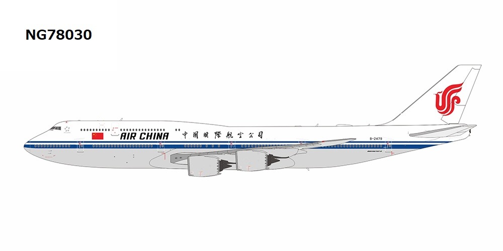 NG78030 NG MODELS AIR CHINA / 中国国際航空 VIP flight; with wifi dome B747-8i B-2479 1:400 お取り寄せ