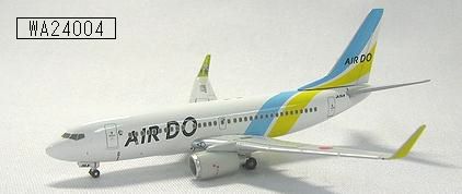WA24004 WORLD AIRCRAFT AIRDO / エア・ドゥ B737-700 JA11AN 1:400 お取り寄せ