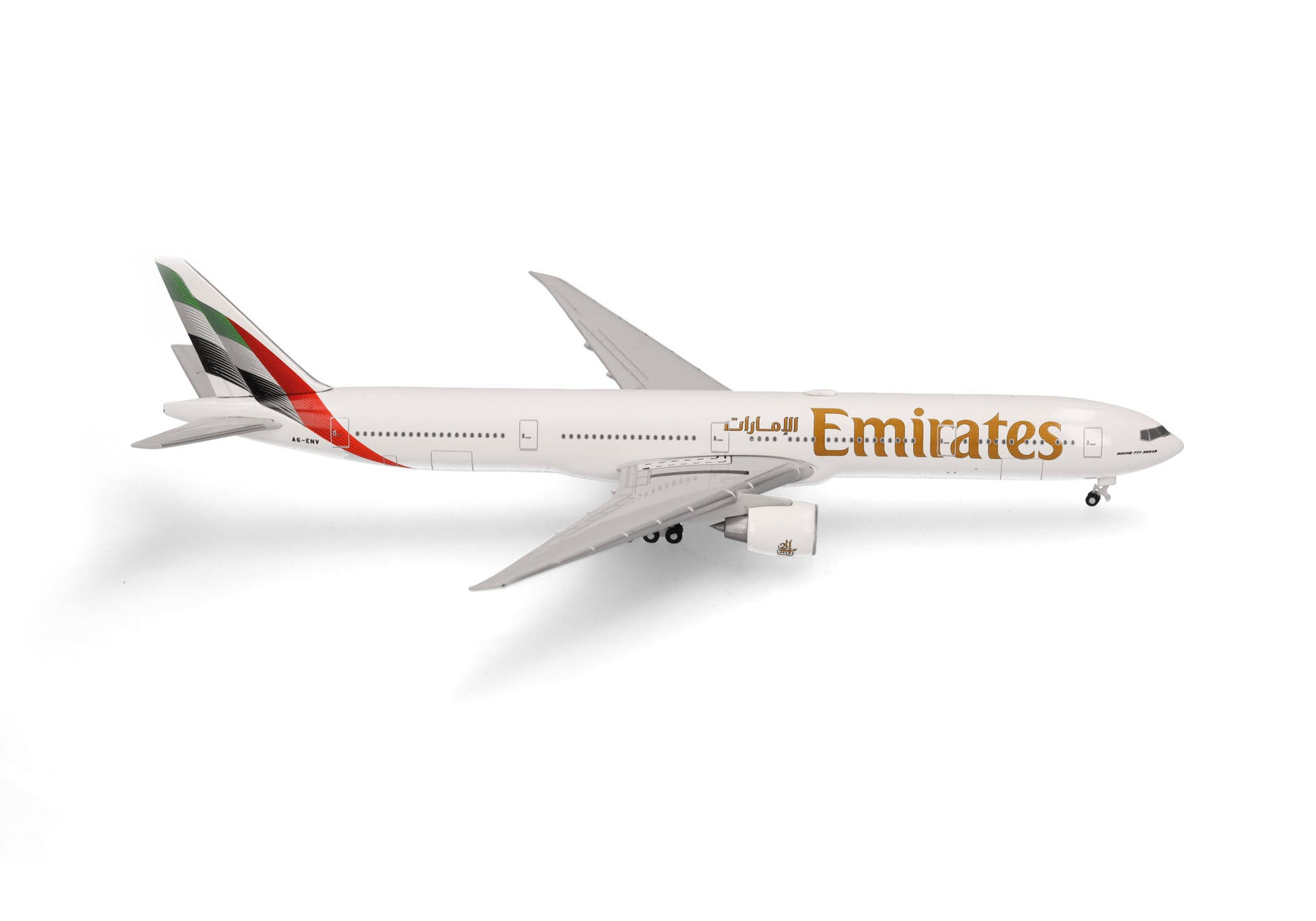 537674 Herpa Emirates / エミレーツ航空 B777-300ER A6-ENV New 2023 color 1:500 メーカー完売